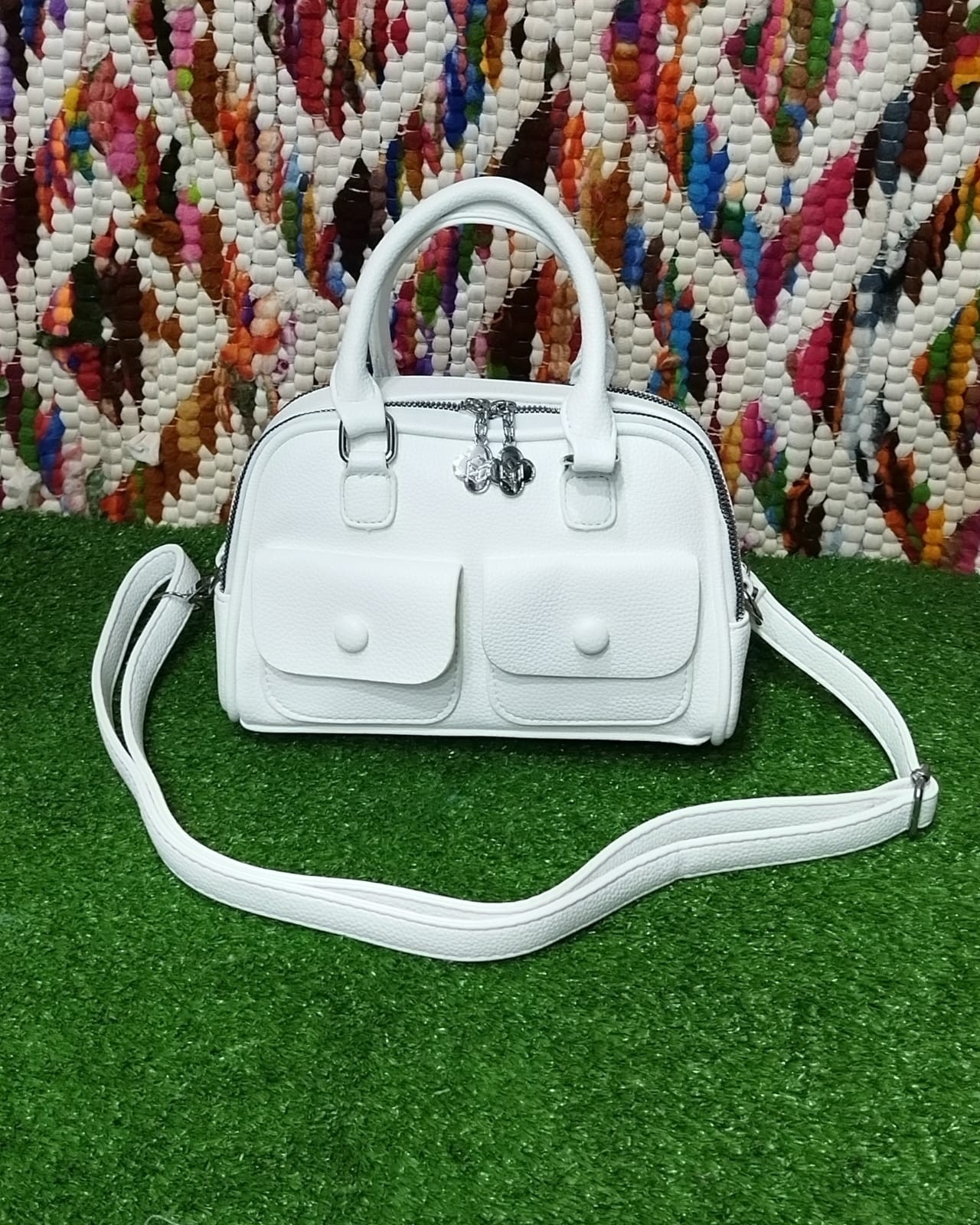 Carterita Morral de Cuero Pu Excelente Calidad . - Imagen 8