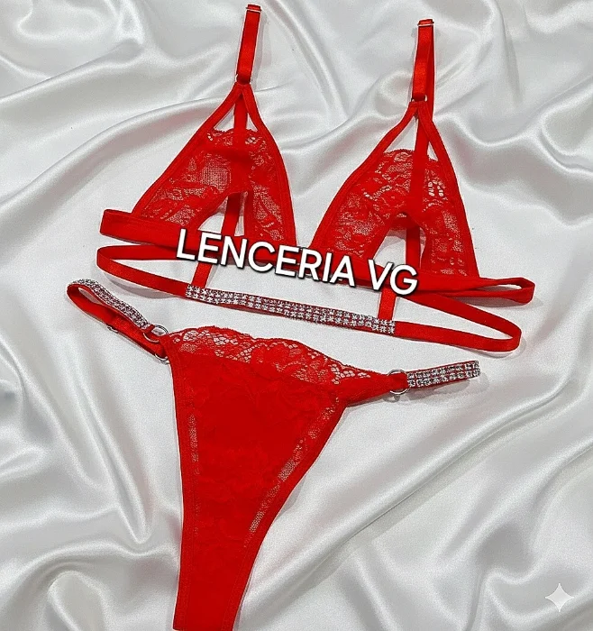 Conjunto Encaje Brillo