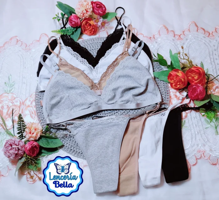 Conjunto Bralette  de Algodón