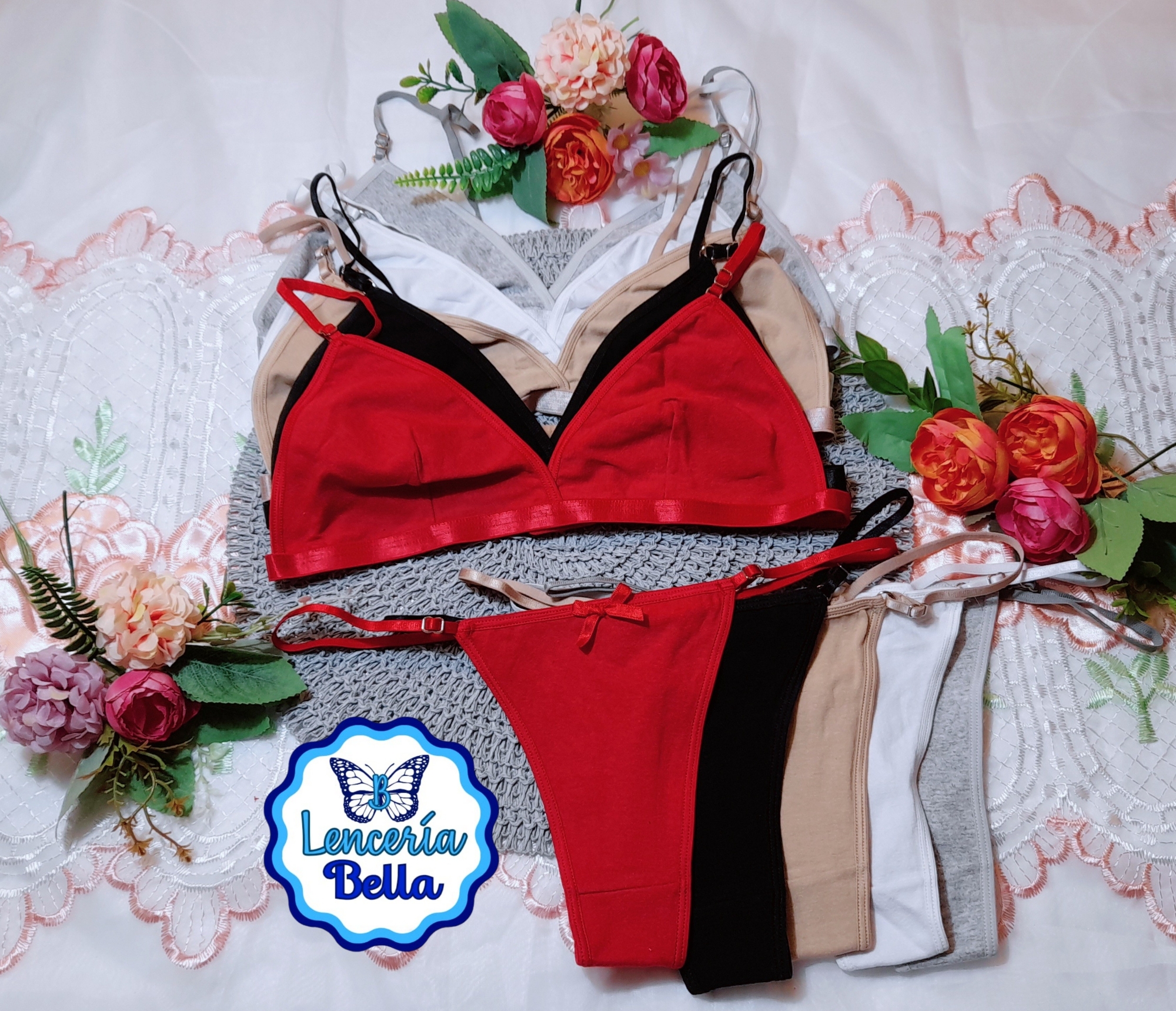 Conjunto Bralette  de Algodón - Imagen 2