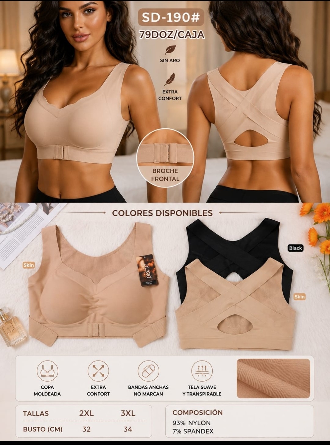 Top D'lirio Premium 2da Piel Corrector de Postura - Imagen 3