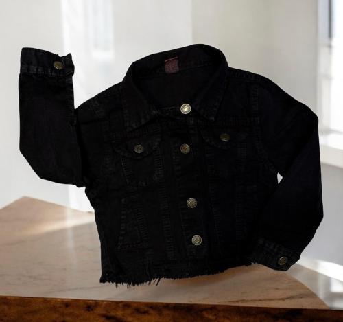Campera Nena Rigido Negro