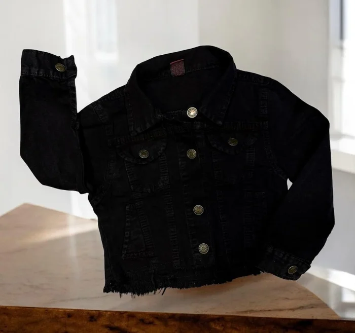 Campera Nena Rigido Negro