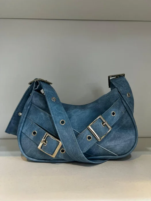 Cartera Mini Bag Baguette Jeans