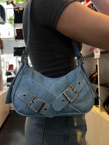 Cartera Mini Bag Baguette Jeans - Miniatura 2