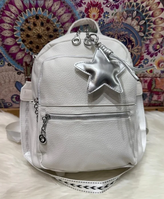 Mochila Bolso de Cuero Pu