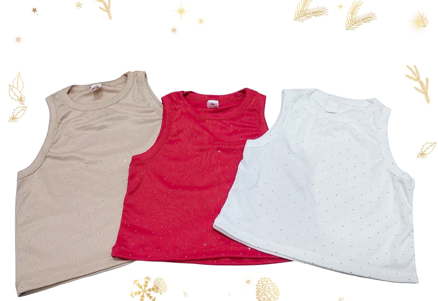 Musculosa Brillo Solo Blanco - Imagen 3