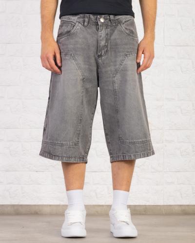 Art. 415 - 3/4 Bermudas Carpinteras de Jeans con Localizado