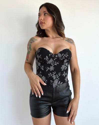 Corset Corazón Estampado - Miniatura 2