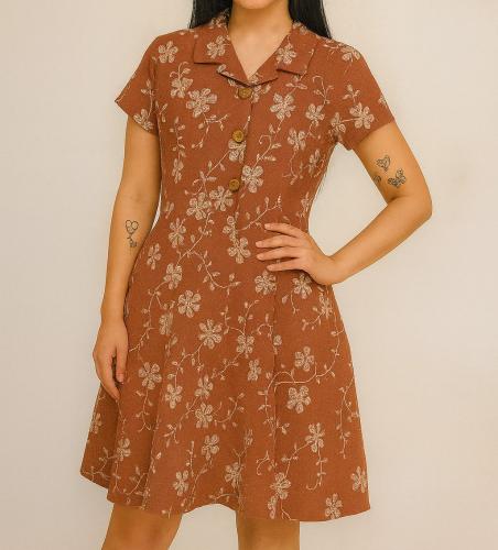 Vestido Cuello Camisa