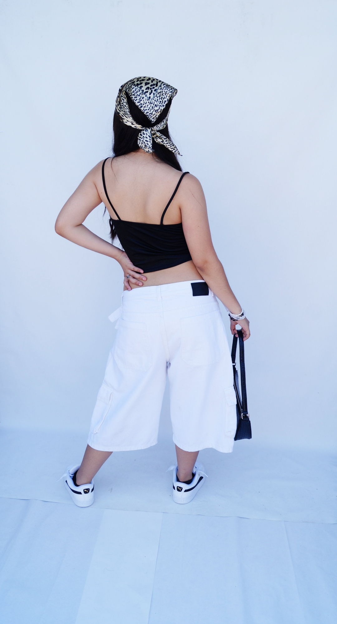 Teens Bermuda Baggi Blanco con Evilla - Imagen 4