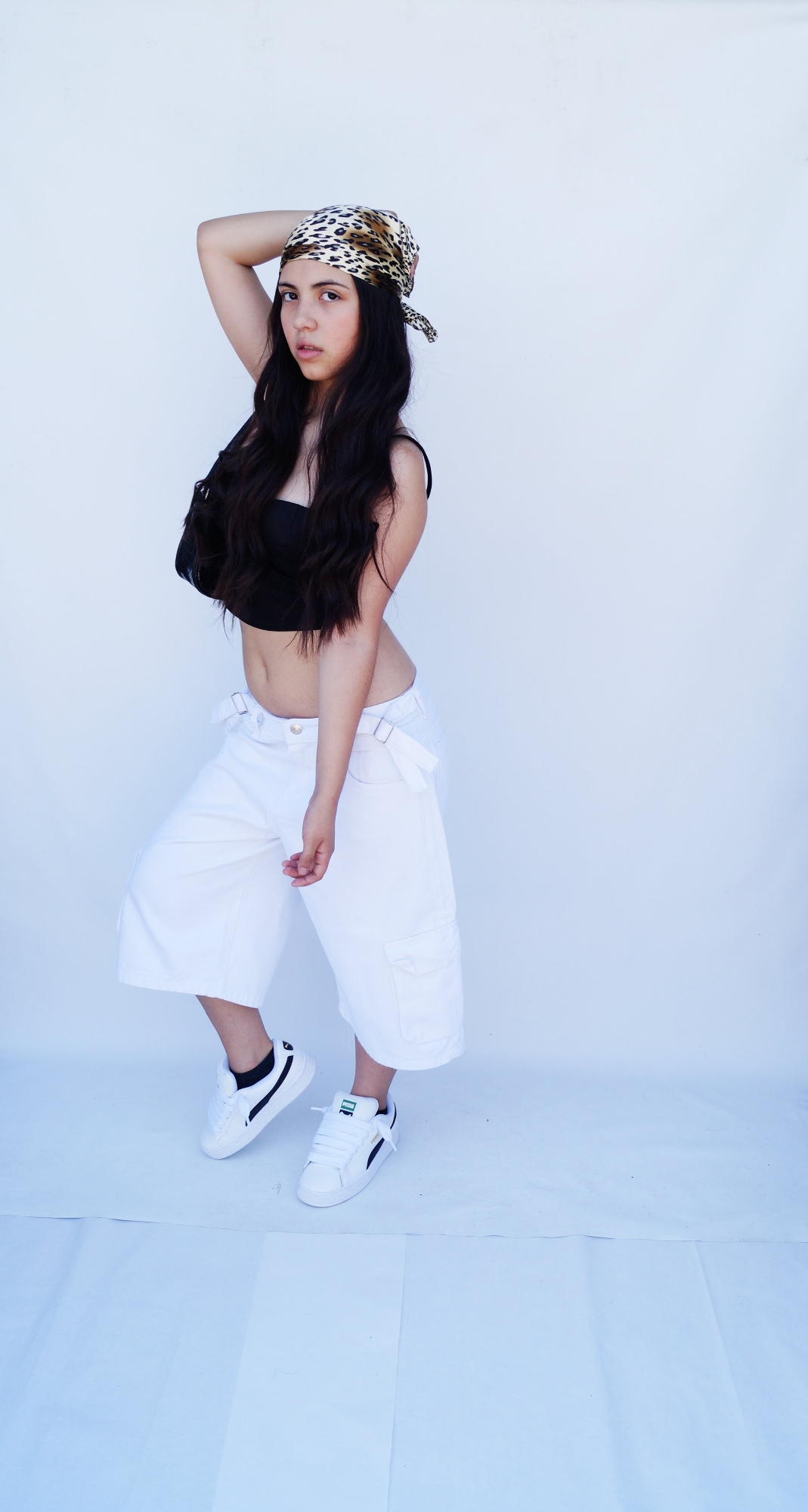 Teens Bermuda Baggi Blanco con Evilla - Imagen 6