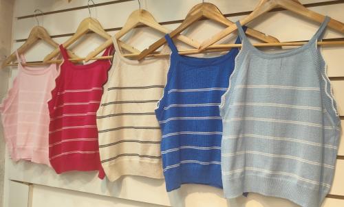 Musculosa Lycra Rayada