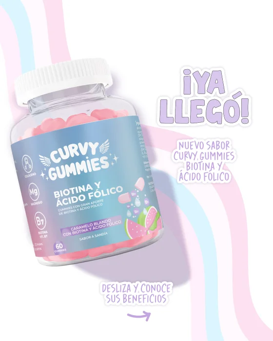Curvy Gummies  Biotina y Ácido Fólico Moda King