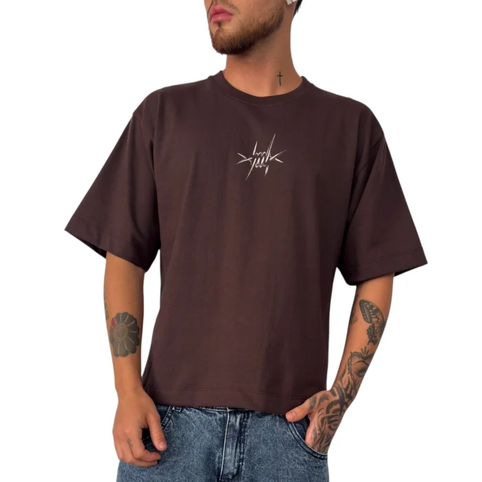 Remera Boxy Fit de Algodón Pienado
