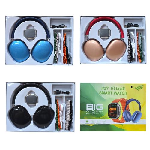 Reloj Smartwatch 5 en 1 Auricular Bt H27 Ultra3 (raus-63127) - Miniatura 1