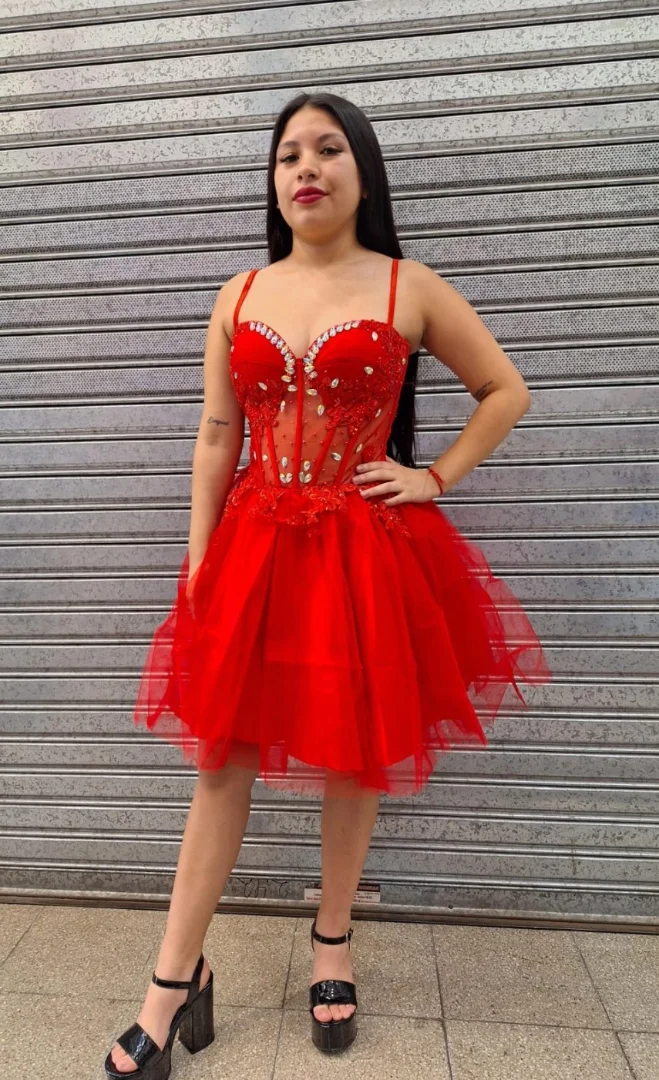 Vestido de 15 Años Importado Rubi Lucero 2 Piezas - Imagen 3