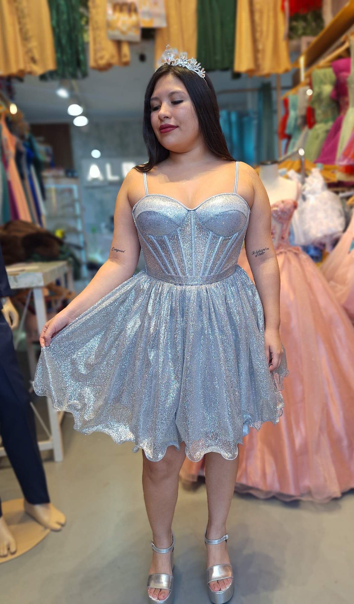 Vestido de 15 Años Importado Diosa (2 Piezas) - Imagen 2