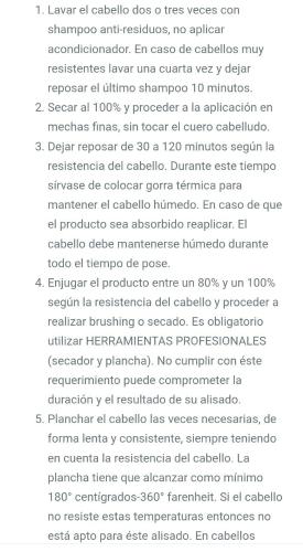 Luminoliss Alisado Profesional sin Formol Aprobado por Anmat X 1kg - Miniatura 5