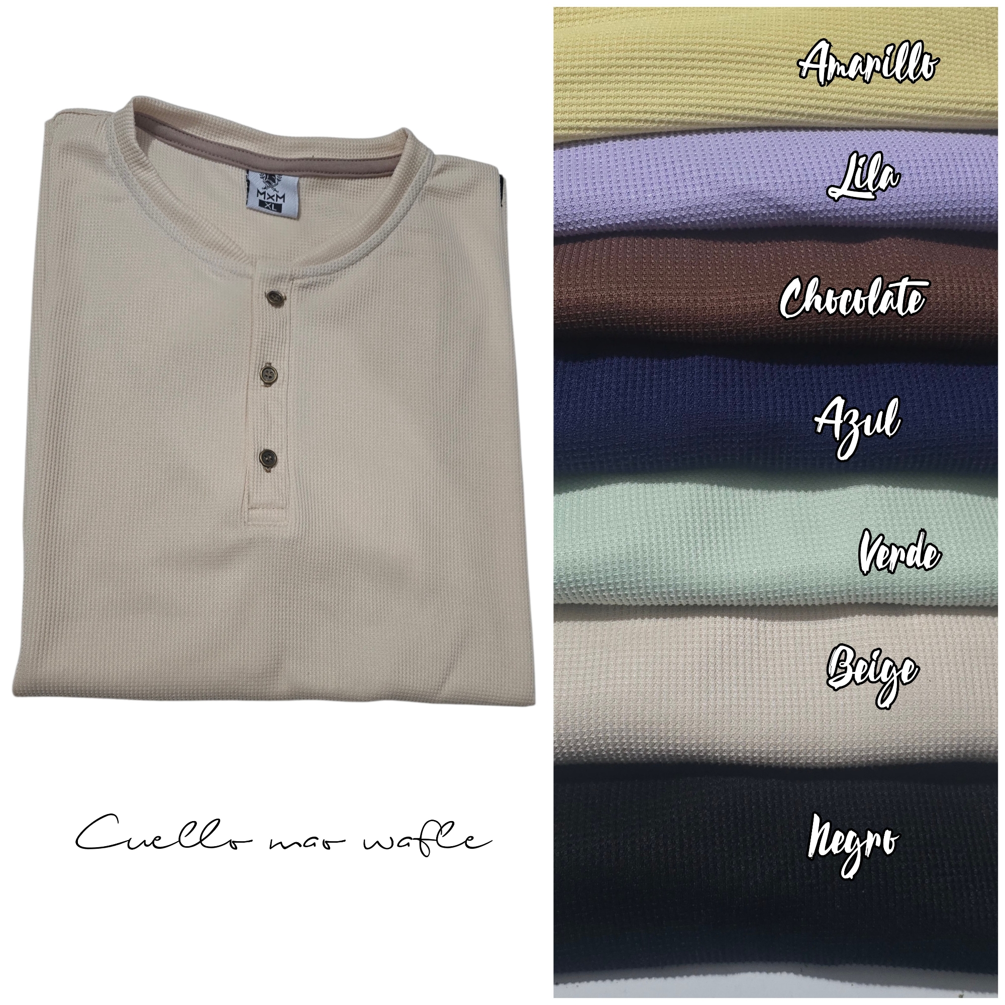 Cuello Mao Wafle - Imagen 2