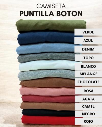 Camiseta Puntilla Botón - Miniatura 4