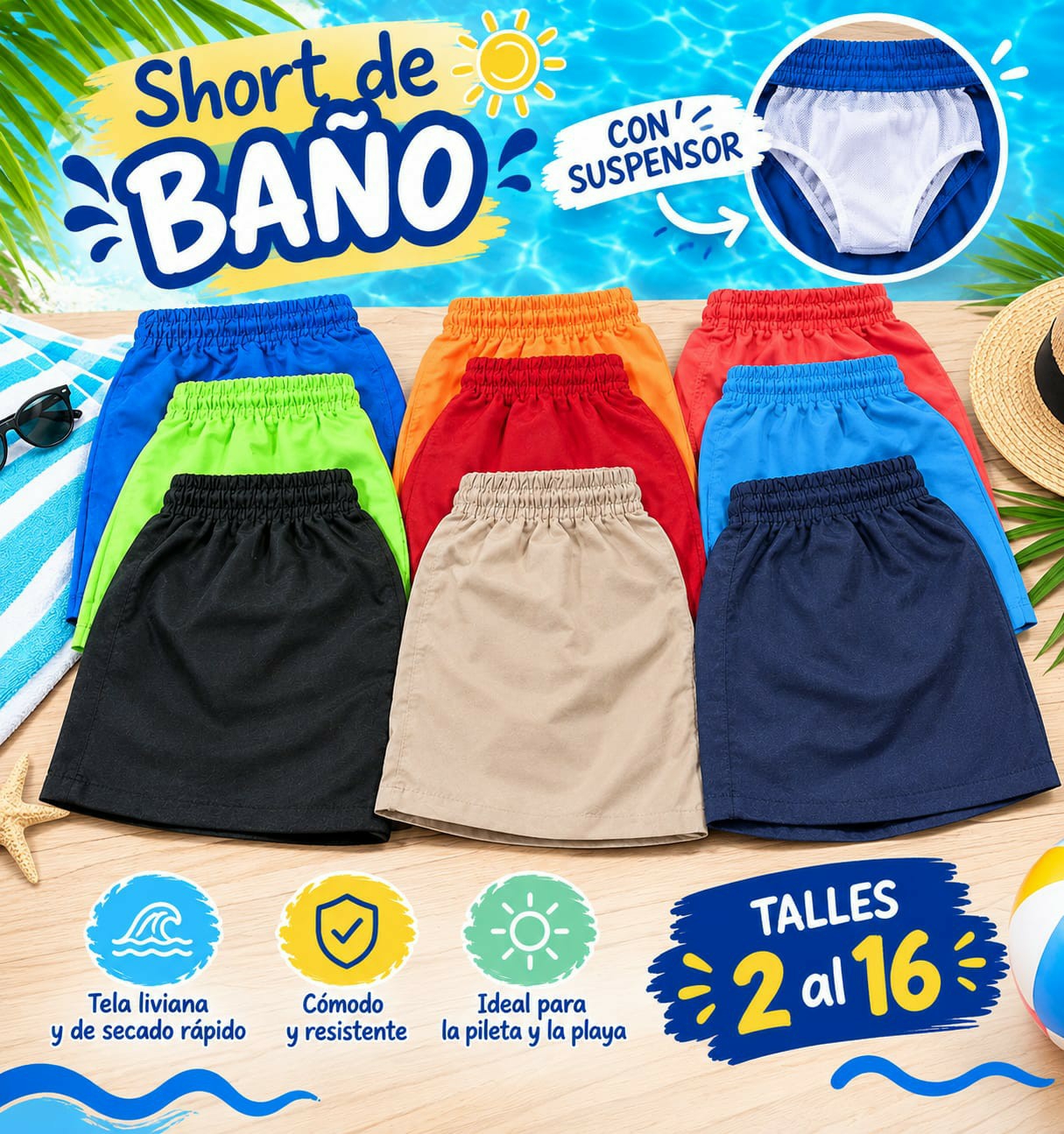 Short de Baño con Suspensor - Imagen 2