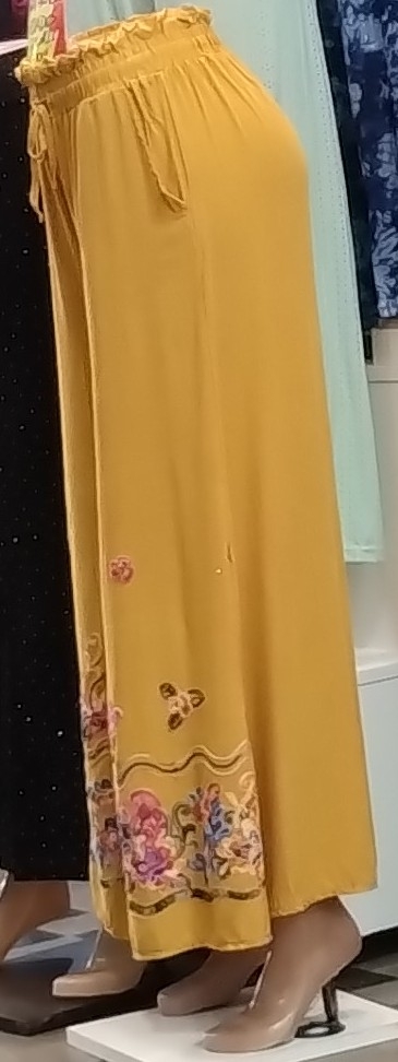 Pantalones Maxi Palazos Bordados - Imagen 2