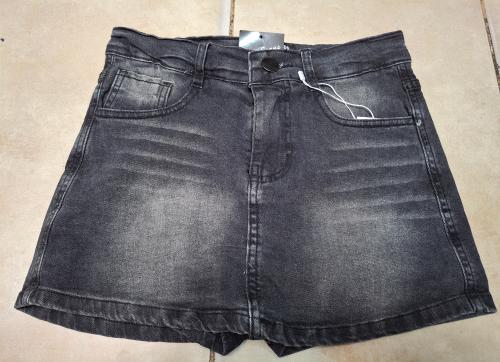 Pollera y Short Elastizado Color Gris