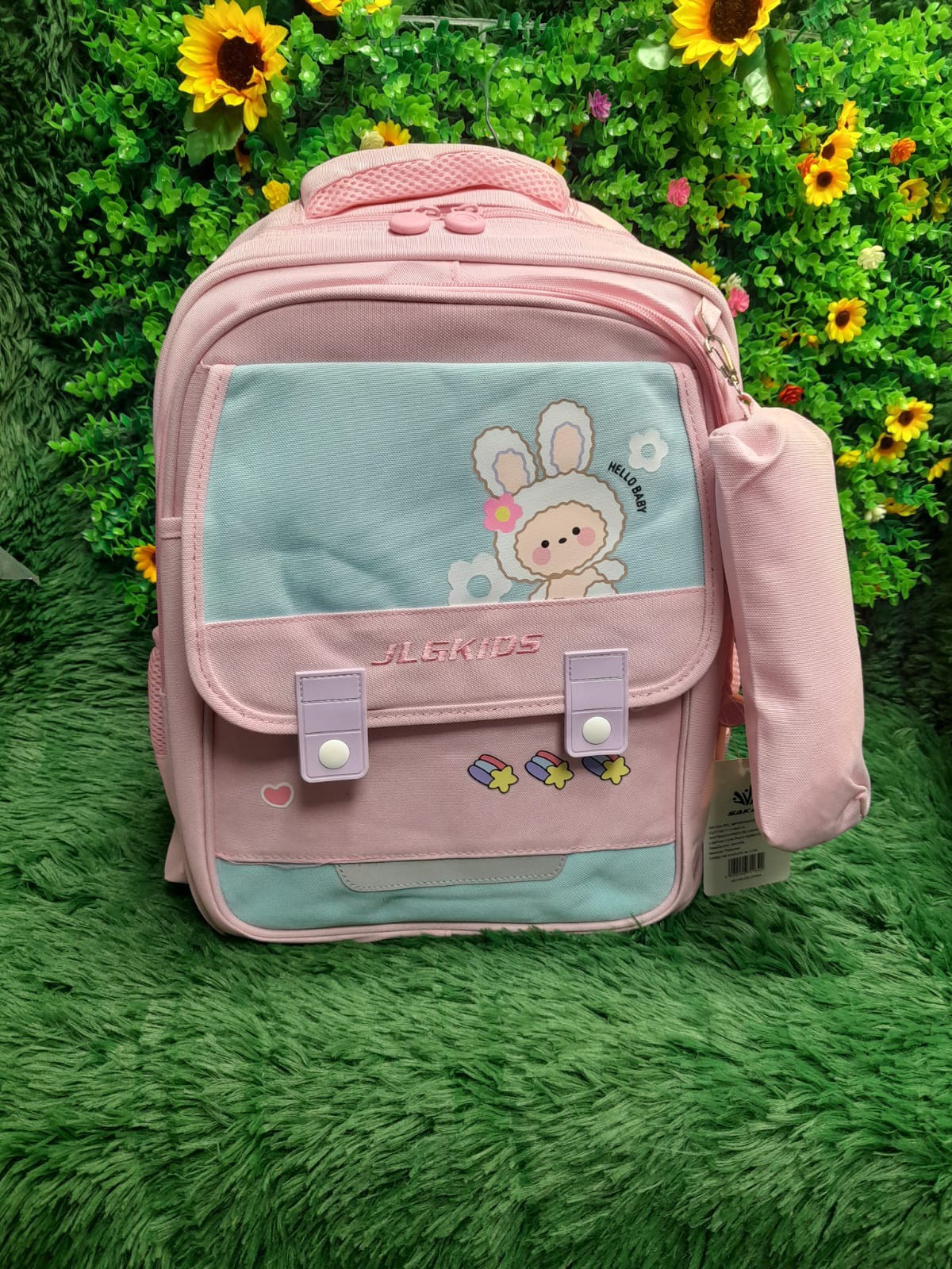 Mochila Reforzada Impermeable de 2 Cierrres para 2do 3ro y 4to Grado con Cartuchera - Imagen 2