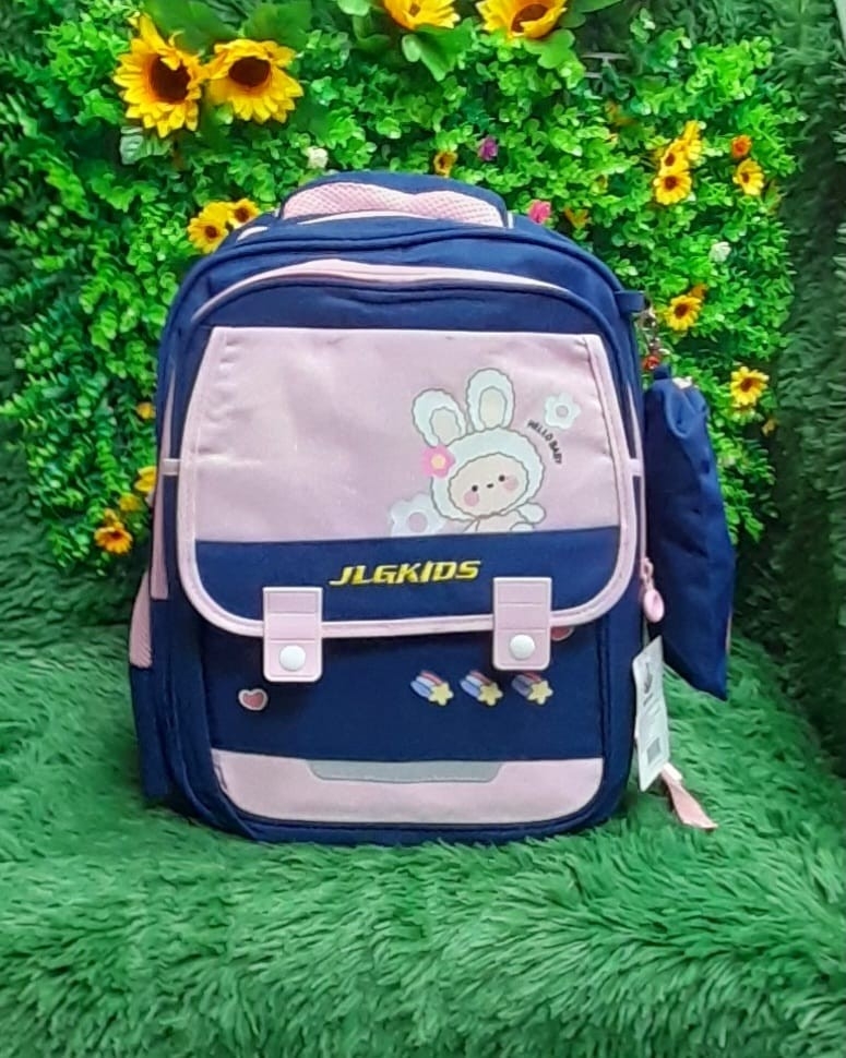 Mochila Reforzada Impermeable de 2 Cierrres para 2do 3ro y 4to Grado con Cartuchera - Imagen 3