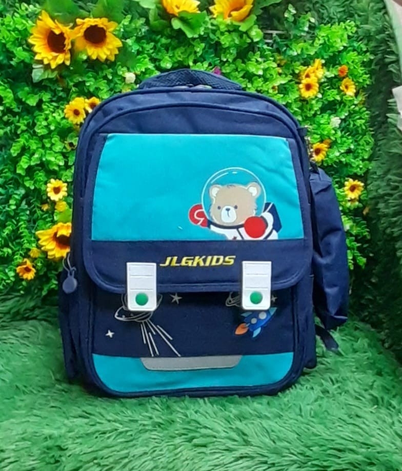 Mochila Reforzada Impermeable de 2 Cierrres para 2do 3ro y 4to Grado con Cartuchera - Imagen 4