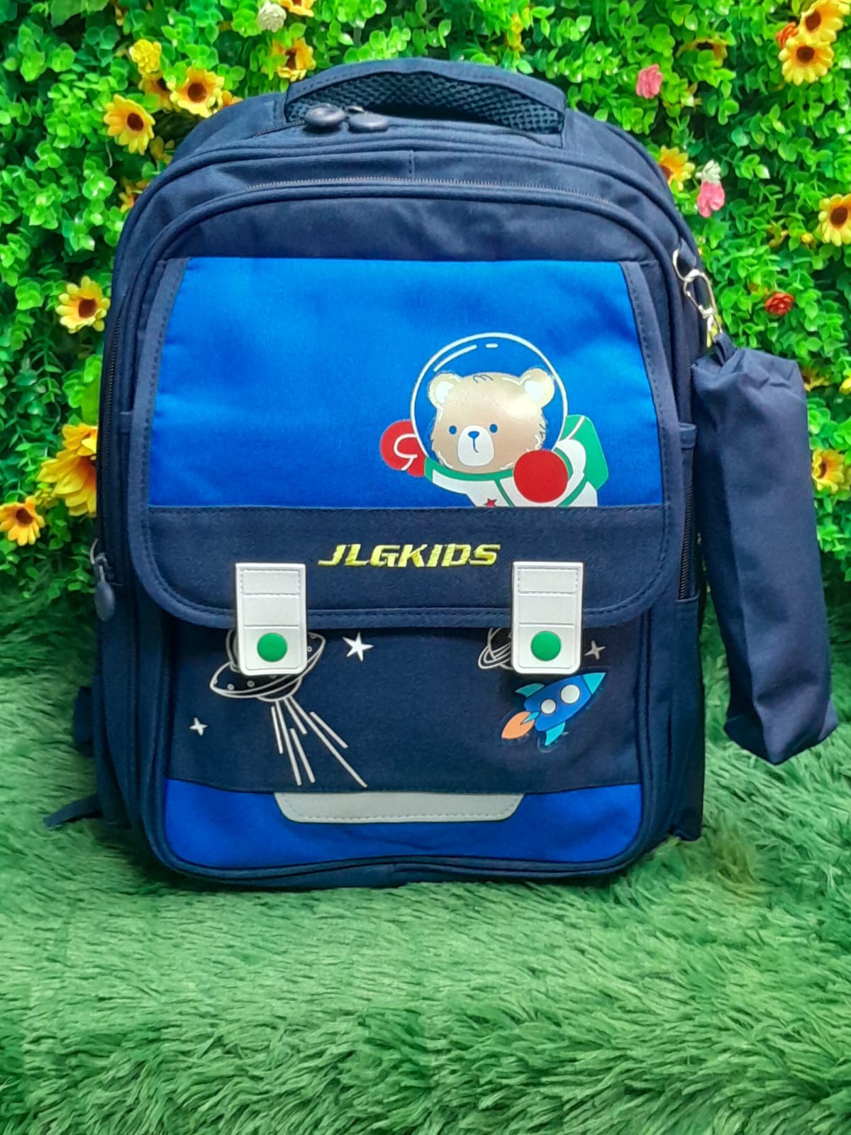 Mochila Reforzada Impermeable de 2 Cierrres para 2do 3ro y 4to Grado con Cartuchera - Imagen 5