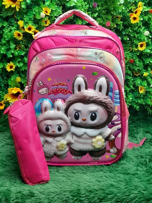 Mochilas de 3 Cierres para 3er y 4to Grado con Cartuchera  3d Excelente Calidad