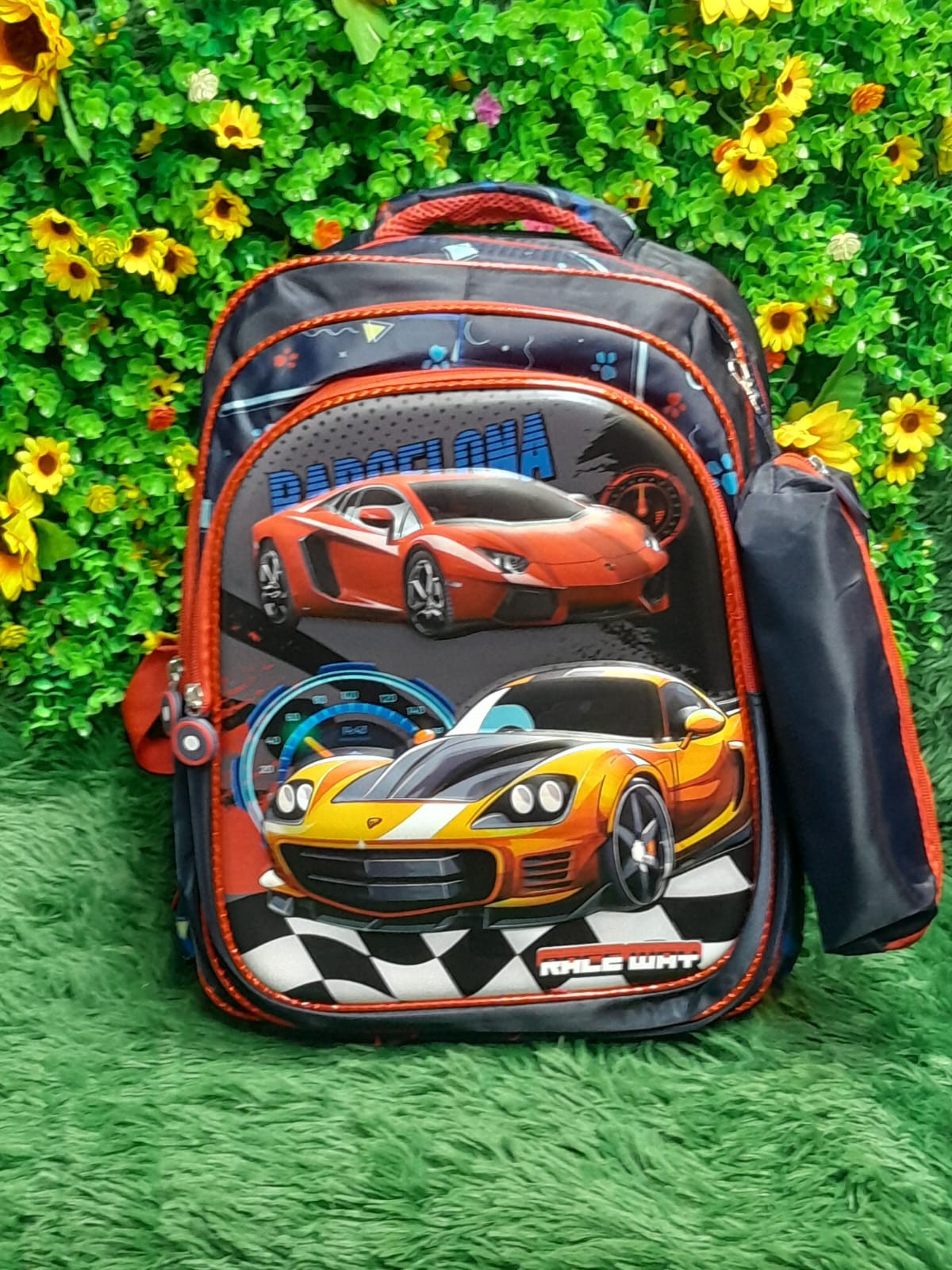 Mochilas de 3 Cierres para 3er y 4to Grado con Cartuchera  3d Excelente Calidad - Imagen 3