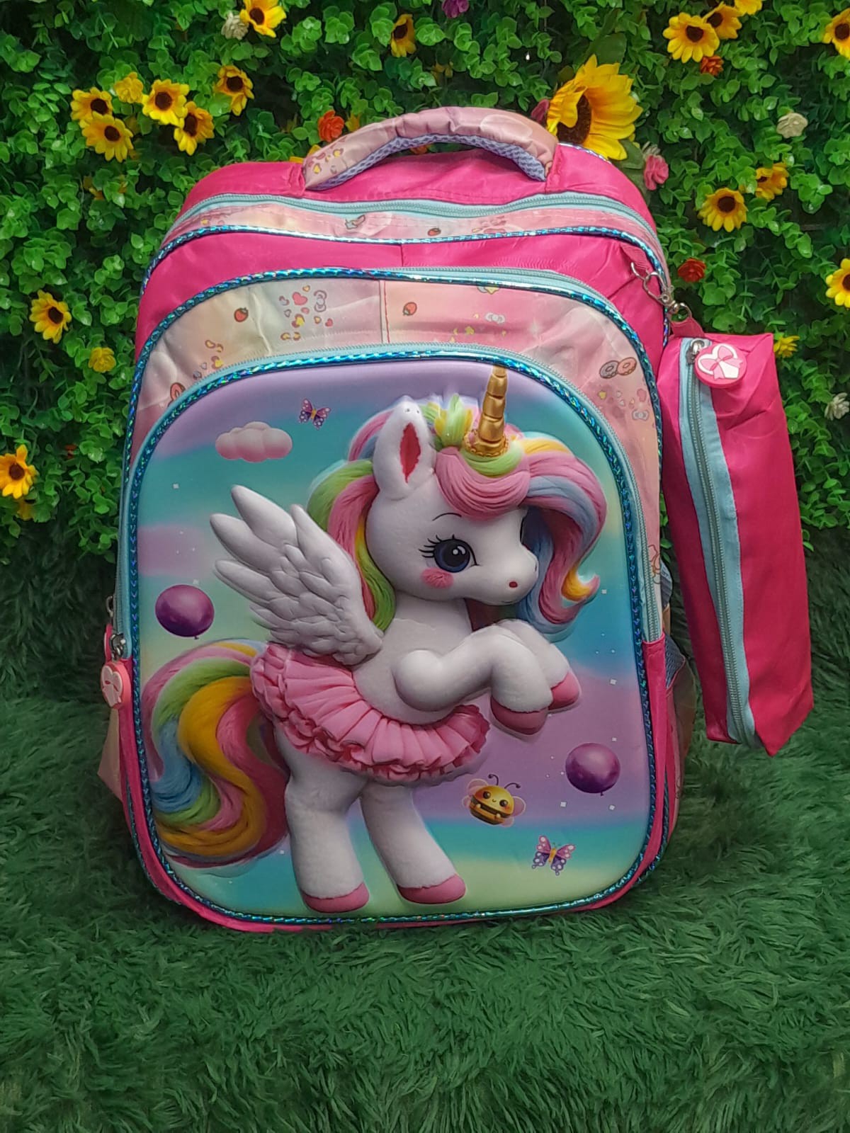Mochilas de 3 Cierres para 3er y 4to Grado con Cartuchera  3d Excelente Calidad - Imagen 4