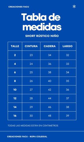 Short Rústico Niño - Miniatura 2