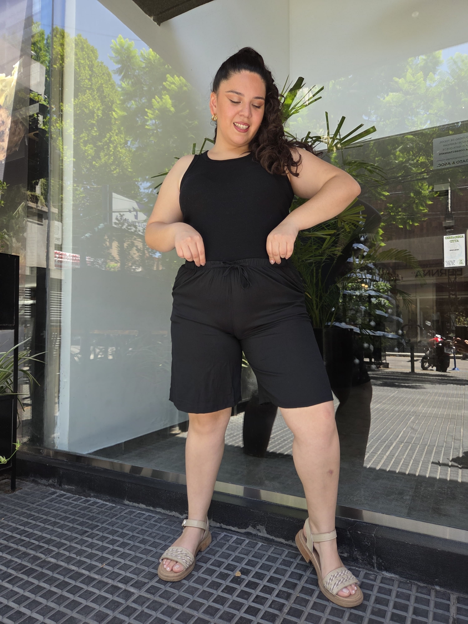 Bermuda de Lino Spandex - Imagen 4