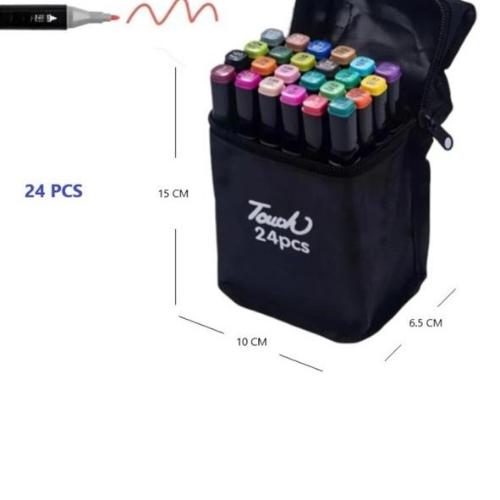 Marcadores Doblé Punta X24 Pcs