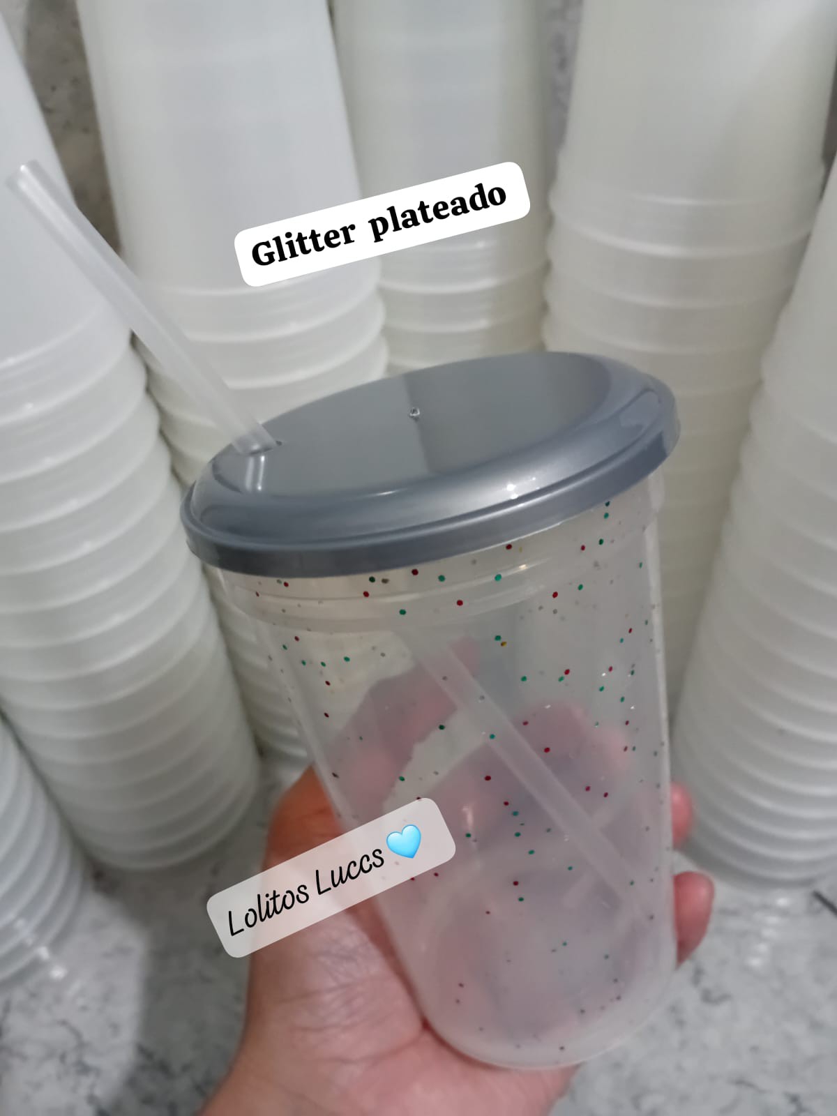 Vaso Glitter 500cc - Imagen 3
