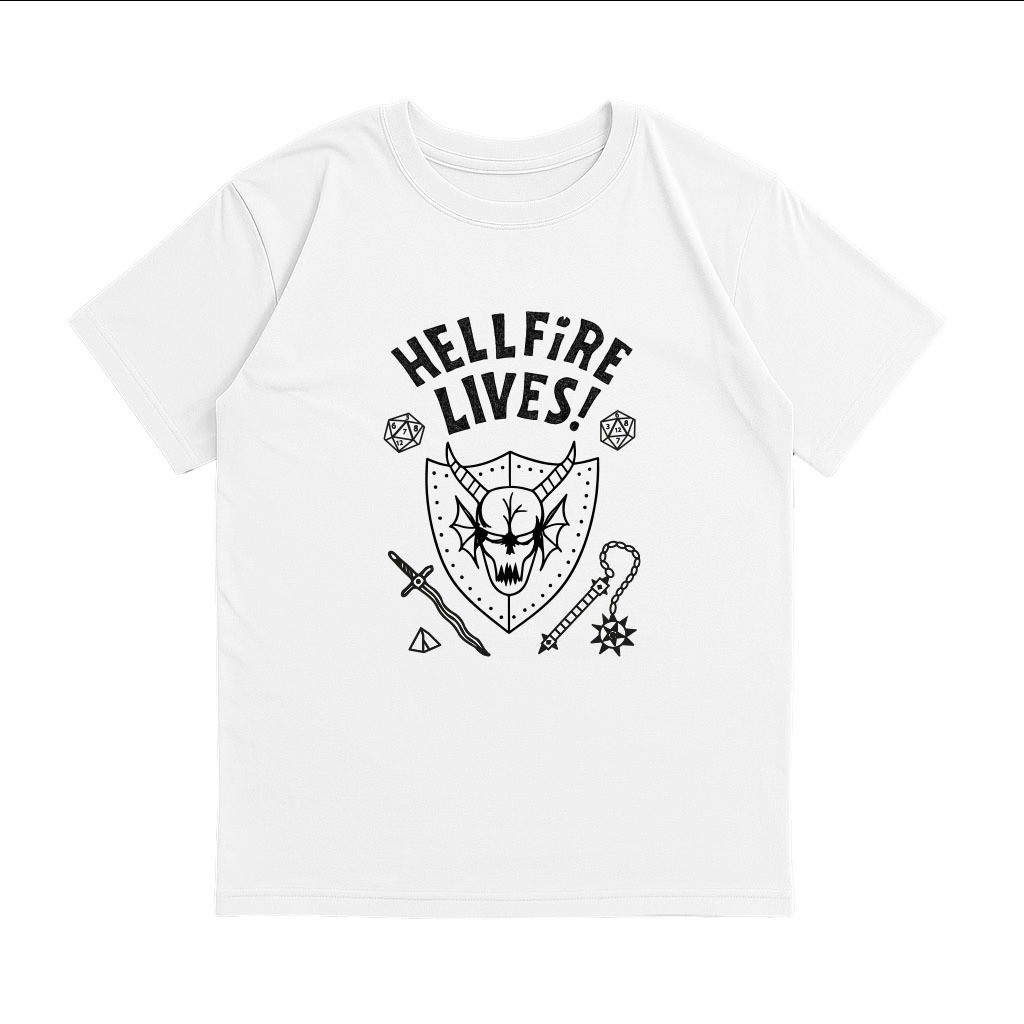 Unisex - Remera Ovsize Stranger Things Hell Fire Lives - Imagen 2