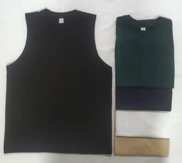 Musculosa  Lisas de Jersey Algondón Peinado 24/1