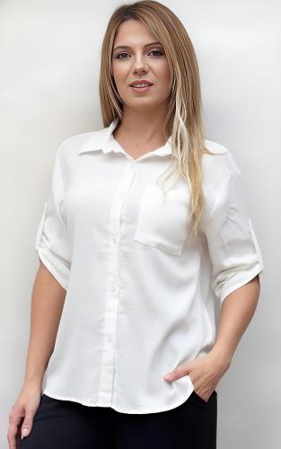 Camisa 3/4 de Lino Elastizado