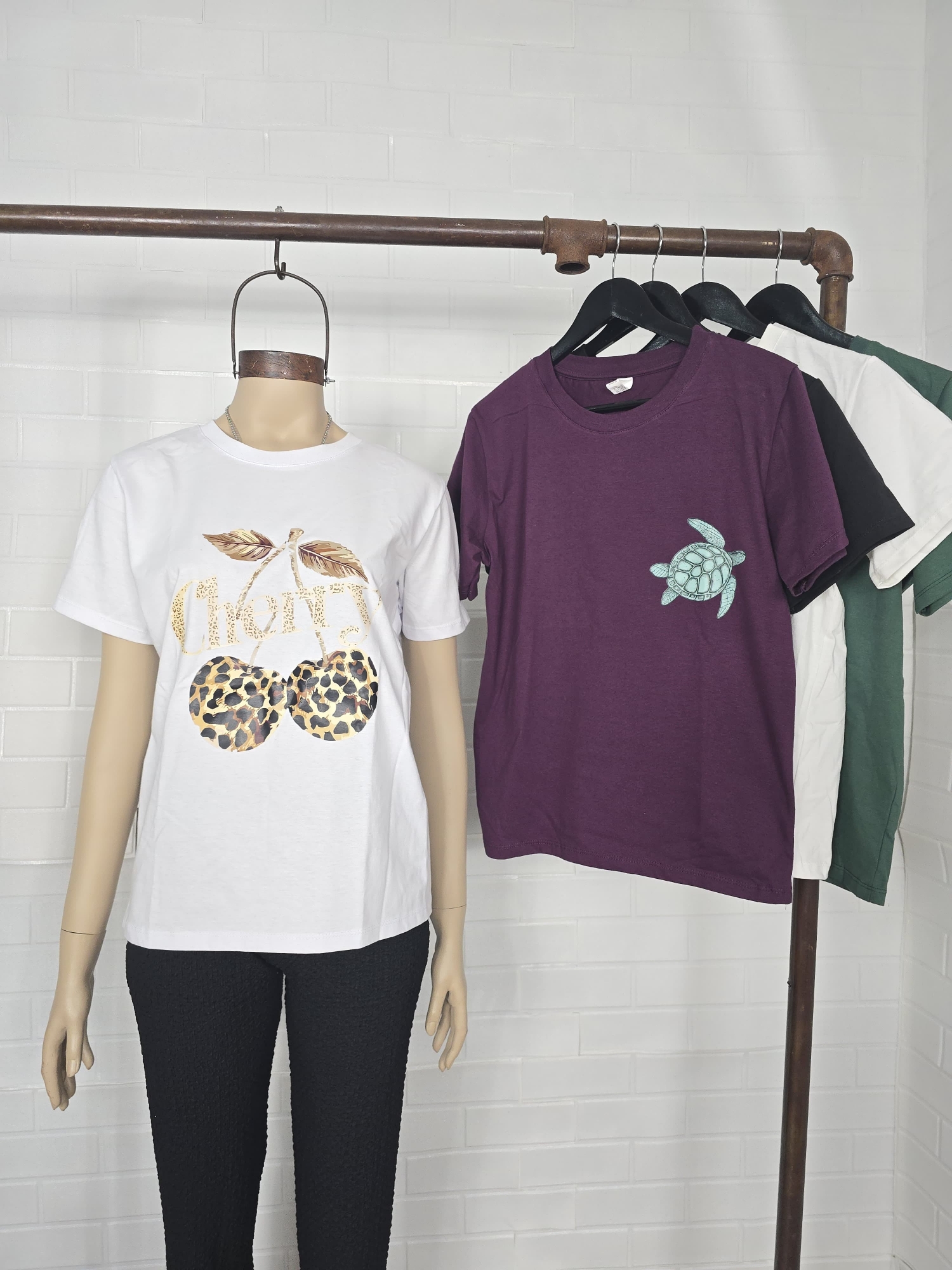 Remera Algodón Peinado 24 1 Eestampada - Imagen 2