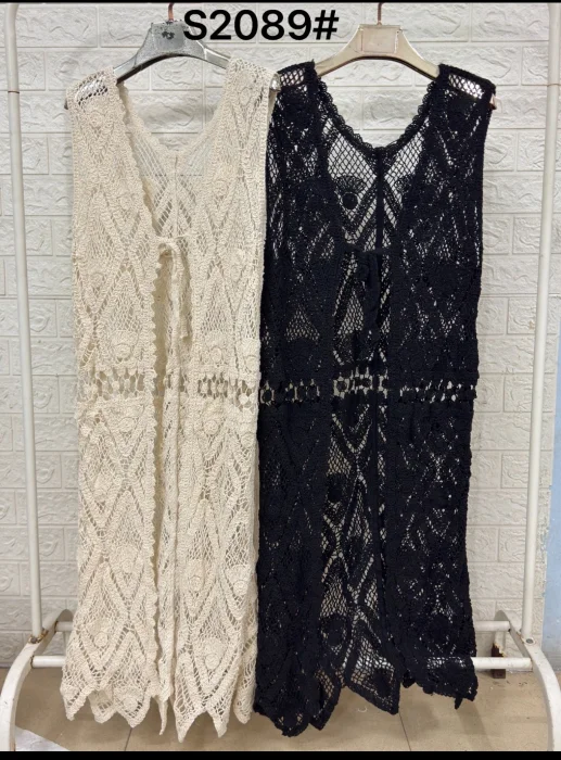 Chaleco Largo Crochet