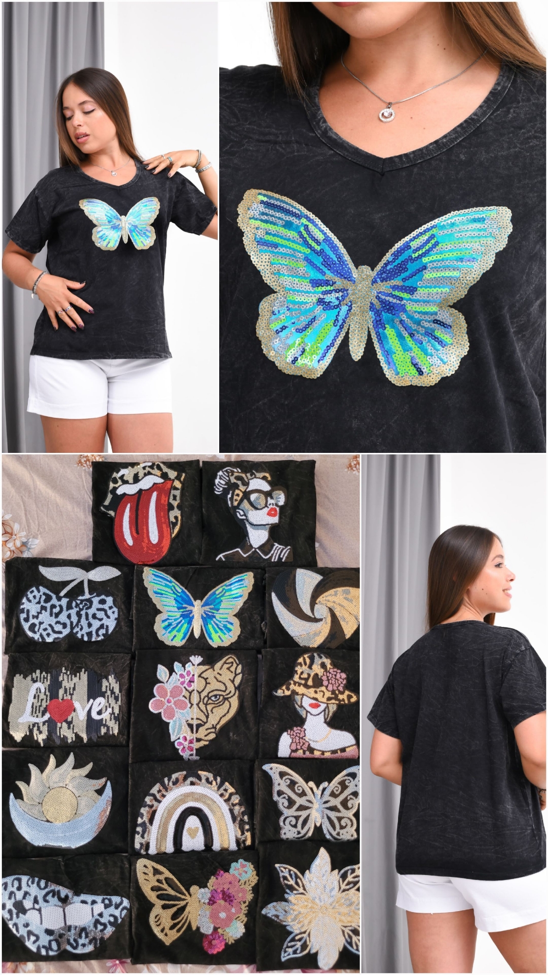 Remera Batik /nevado Cuello V - Imagen 2