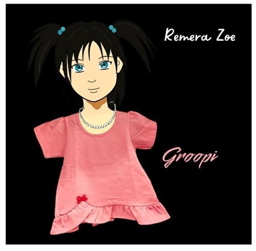 Remera Zoe Beba, Jersey Peinado