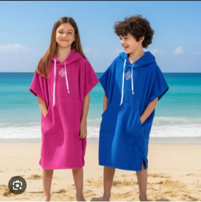 Poncho para Playa de Toalla Secado Rápido