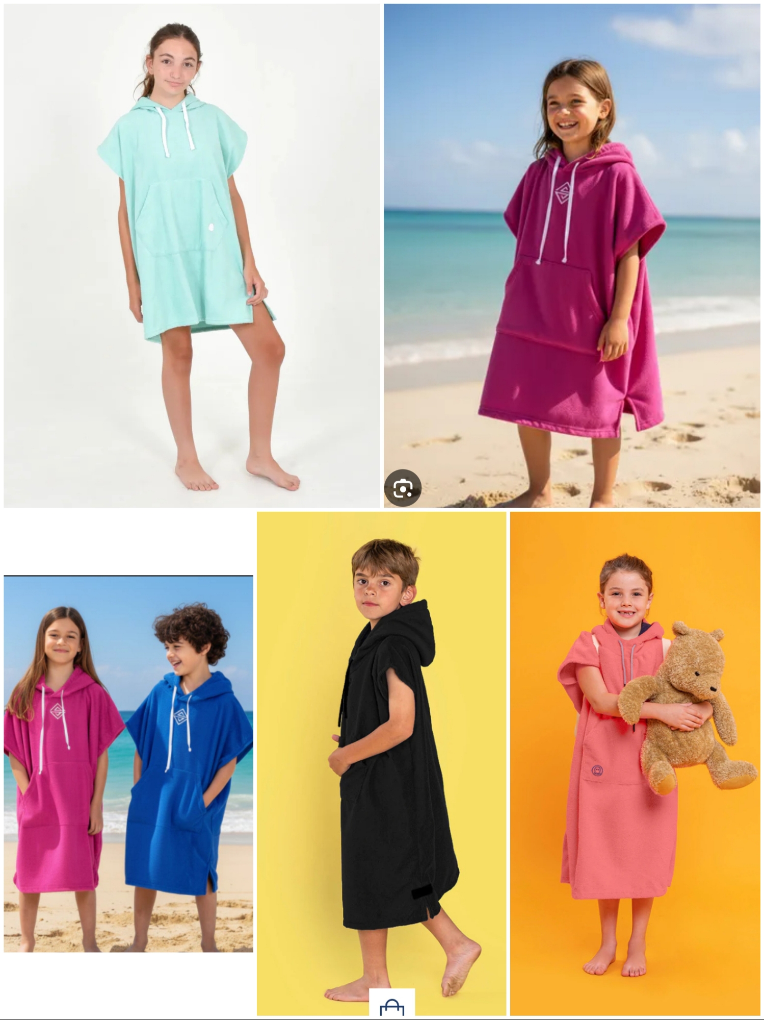 Poncho para Playa de Toalla Secado Rápido - Imagen 2