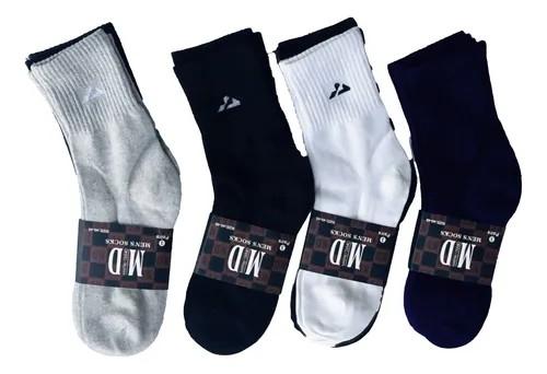 Medias 3/4 Md Hombre Clasicos  Tenis