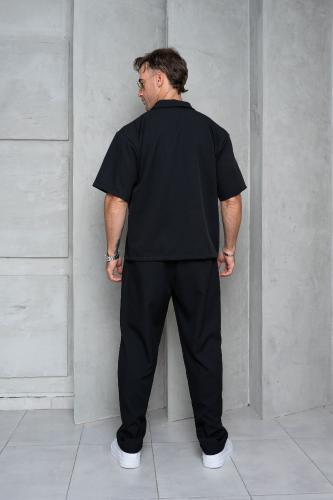 Pantalón Sastrero Baggie Costura Central (negro) - Miniatura 7
